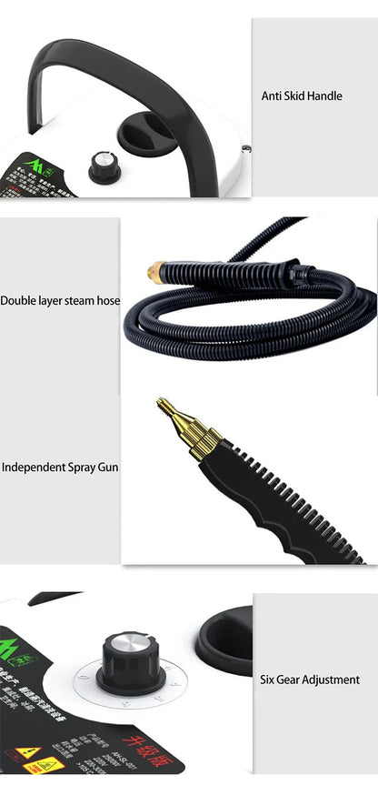 Time2Fix™ 2500W Handheld High-Temperature Pressurized Steam Cleaner